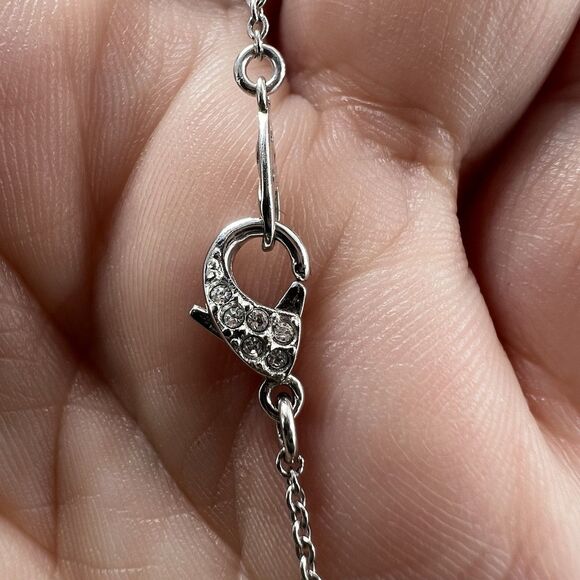 Napier Cross Necklace STERLING SILVER 18" CUBIC ZIRCONIA CROSS PENDANT Religious - Picture 6 of 9